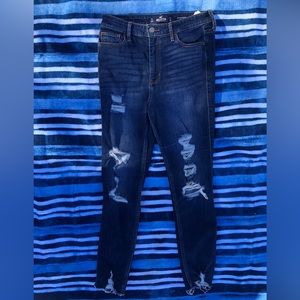 hollister ripped jeans